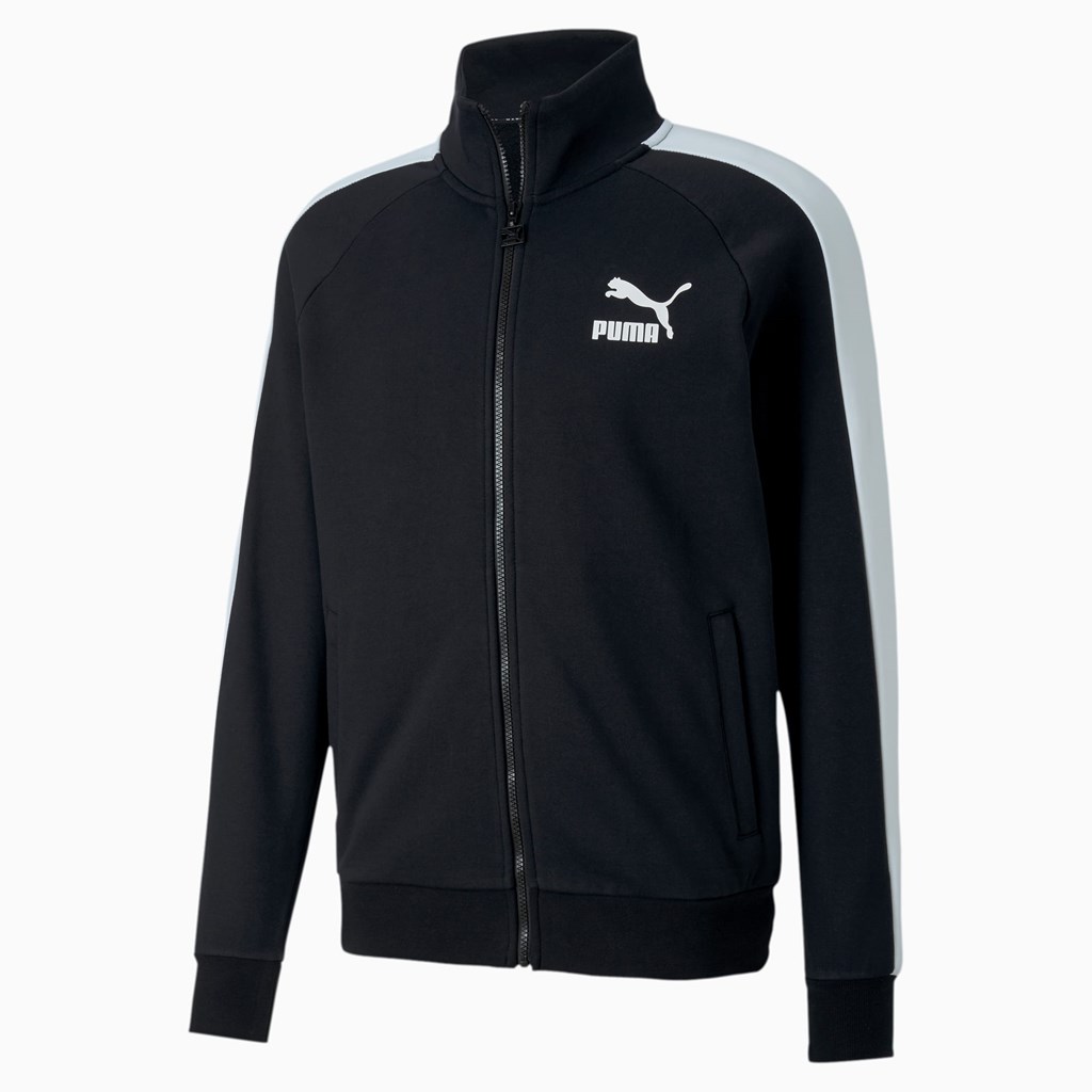 Puma Iconic T7 Track Jakke Herre Svarte | 840COVNUS