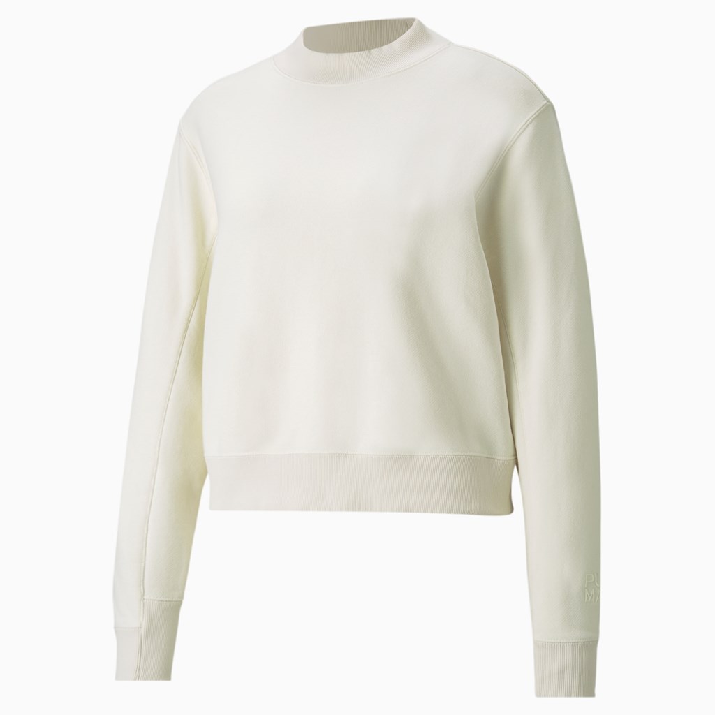 Puma Infuse Crew Neck Gensere Dame Ivory Glow | KO6207859