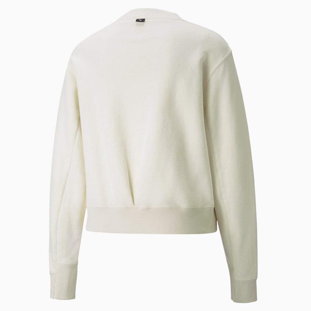 Puma Infuse Crew Neck Gensere Dame Ivory Glow | KO6207859