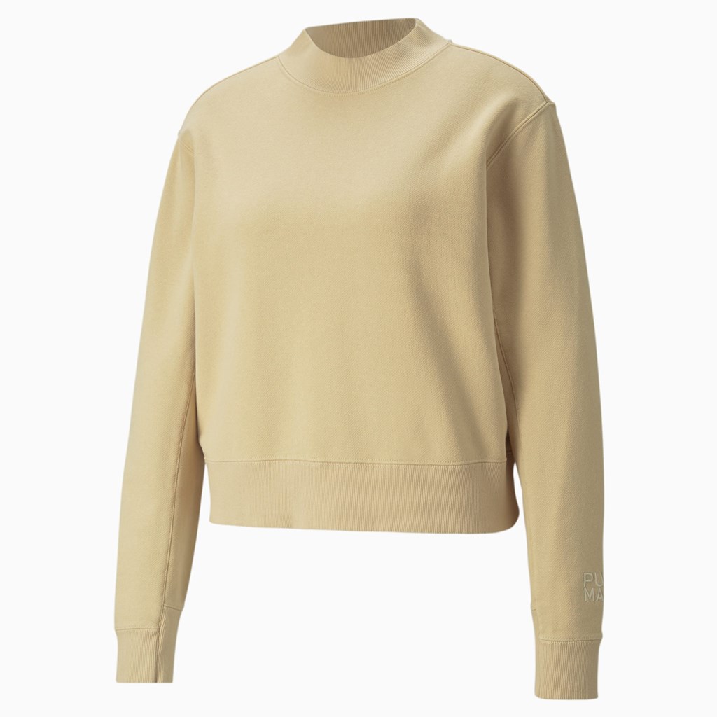 Puma Infuse Crew Neck Gensere Dame Pebble | UV4635780