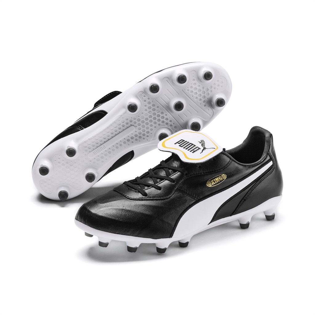 Puma King Top FG Fotballsko Dame Svarte Hvite | LD0279368