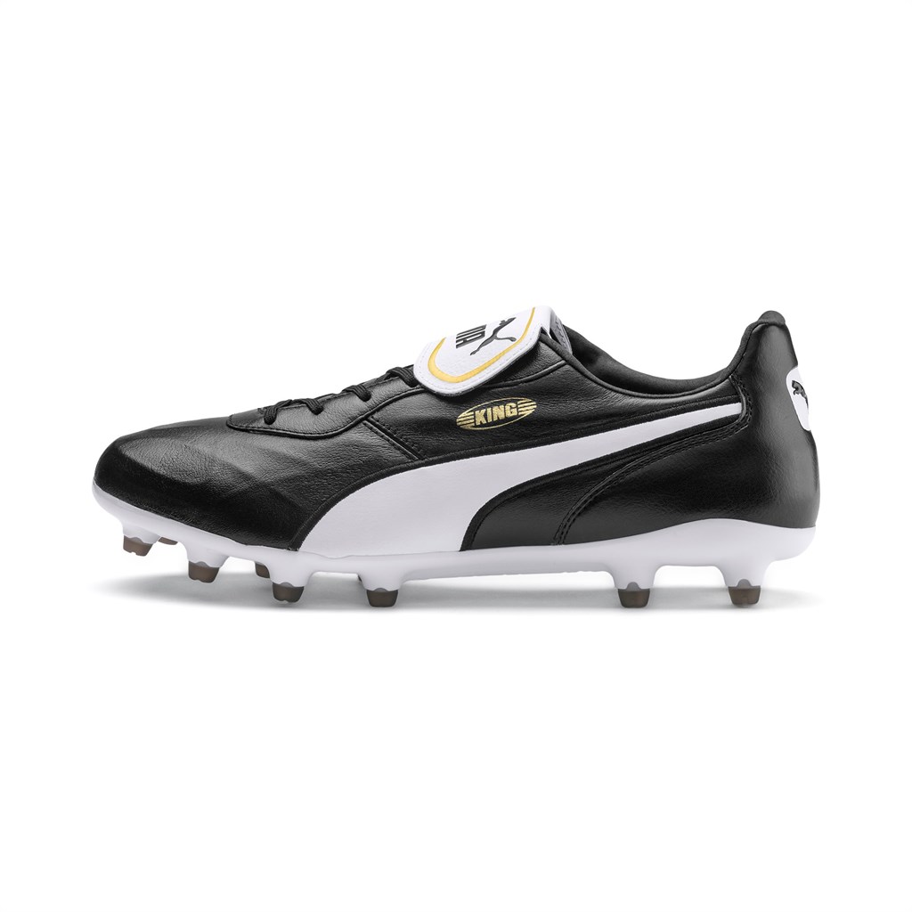 Puma King Top FG Fotballsko Herre Svarte Hvite | QG7954602