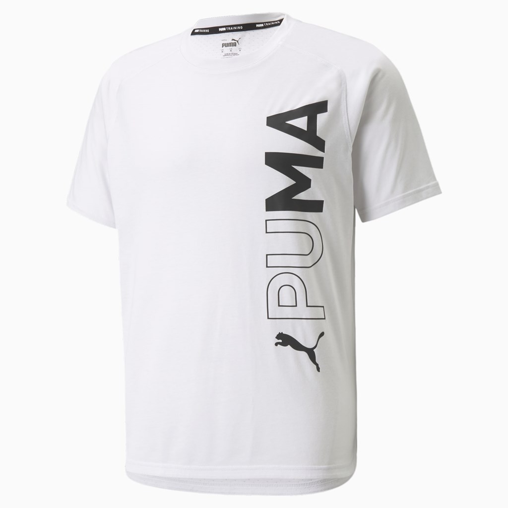 Puma Kort Sleeve Trenings Løpe Tskjorte Herre Nimbus Cloud | 592RIAOCX