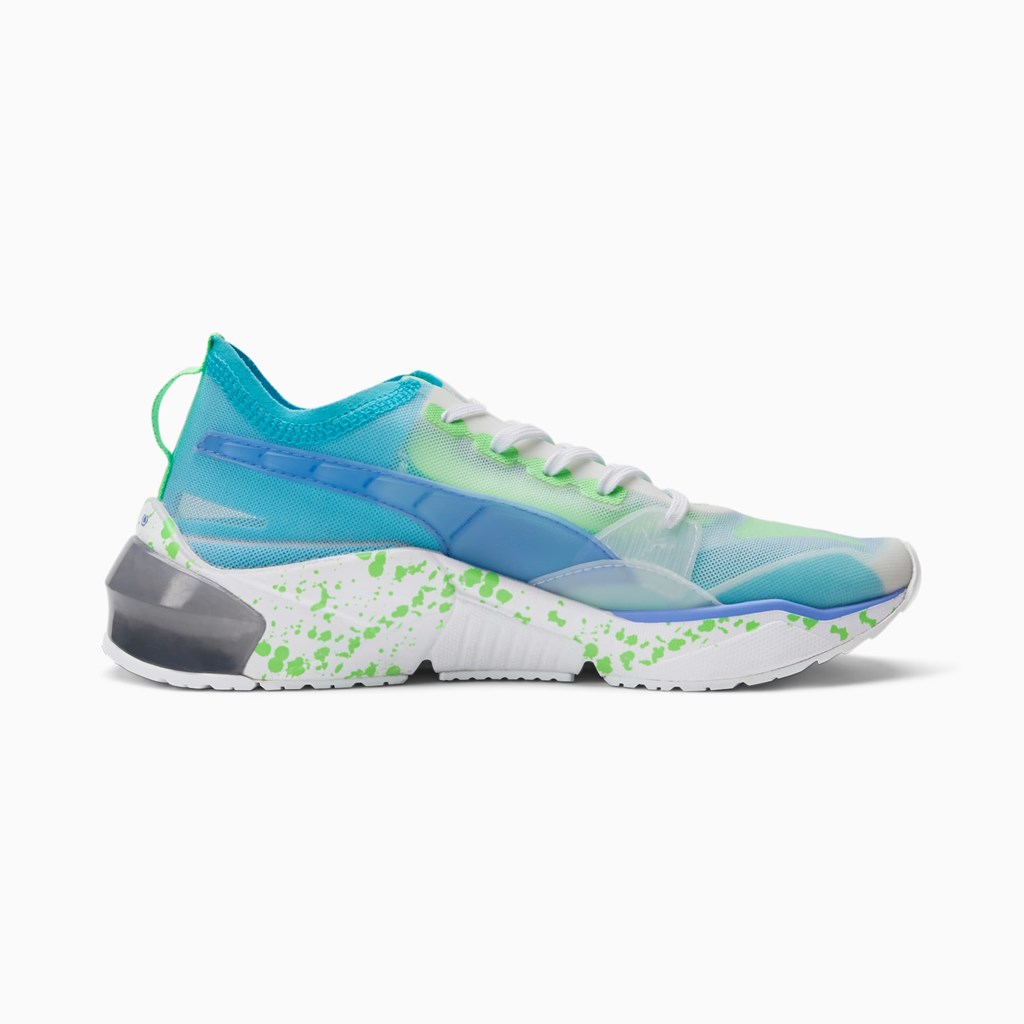 Puma LQDCELL Optic Sheer GID Treningssko Dame Hvite Lilla Grønn | OS3254619