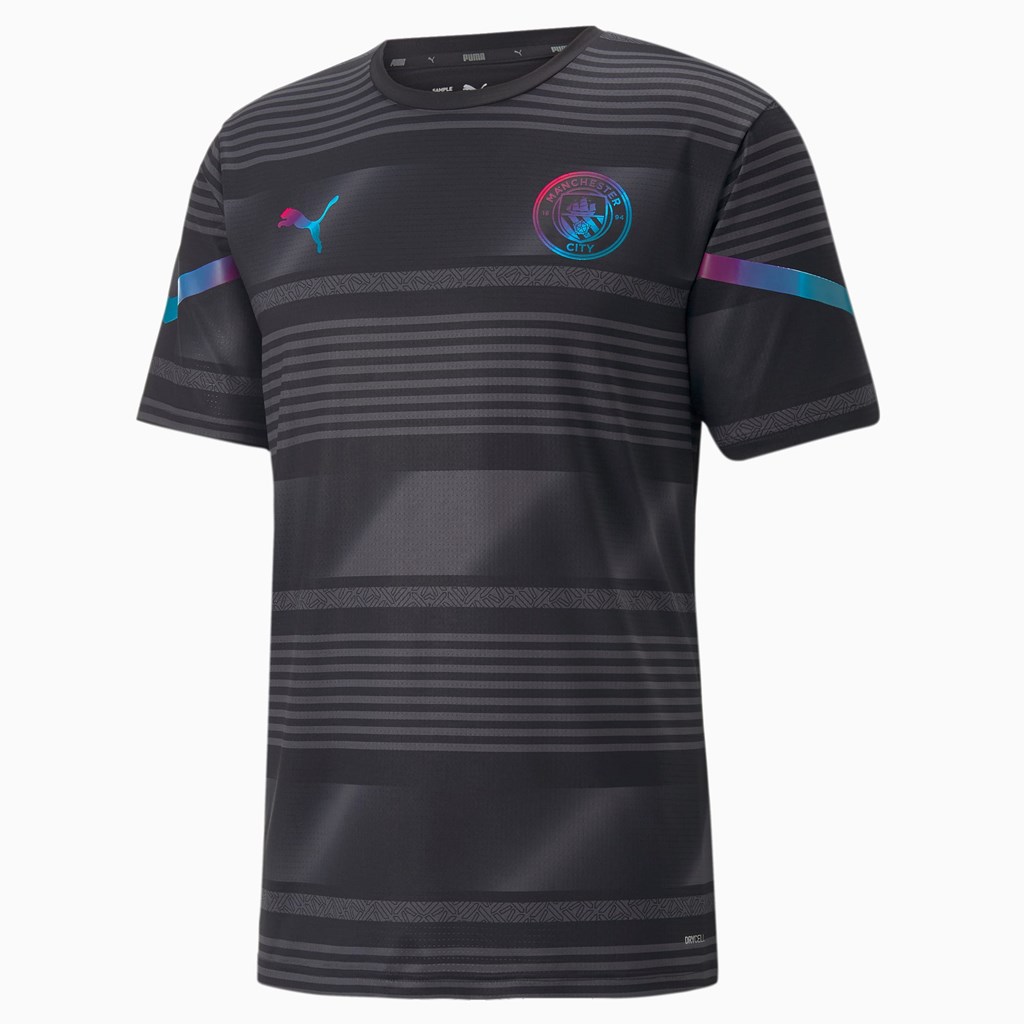 Puma Man City Prematch Soccer Jersey Herre Svarte | 614DCJRPL