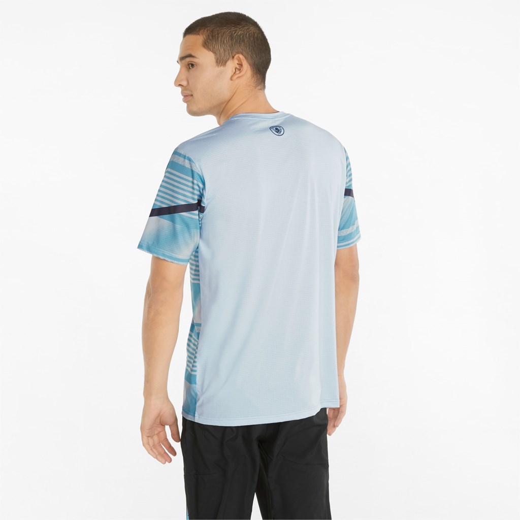 Puma Man City Prematch Soccer Jersey Herre Heather / Peacoat | 759OPUXRQ