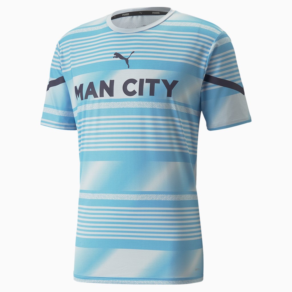 Puma Man City Prematch Soccer Jersey Herre Heather / Peacoat | 759OPUXRQ