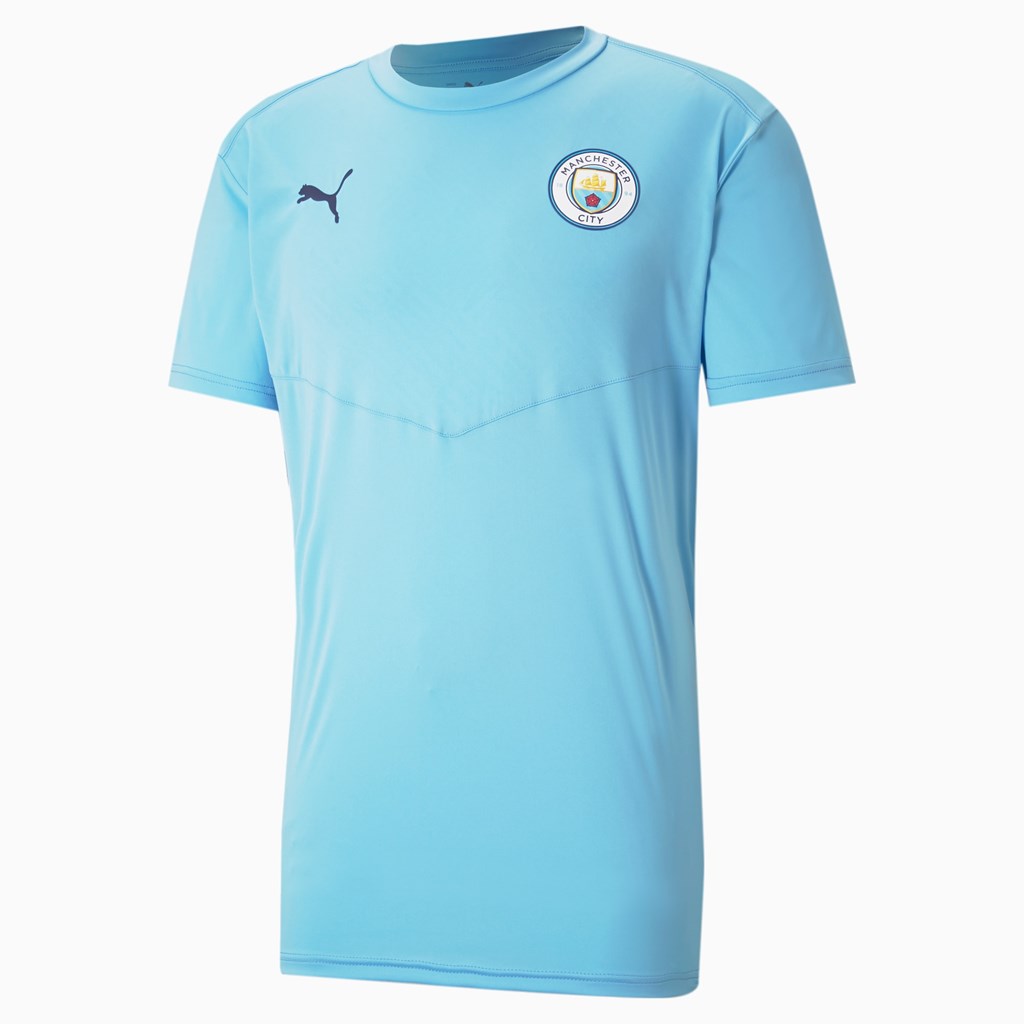 Puma Manchester City FC Warm Herre Lyse Blå | CK2481630