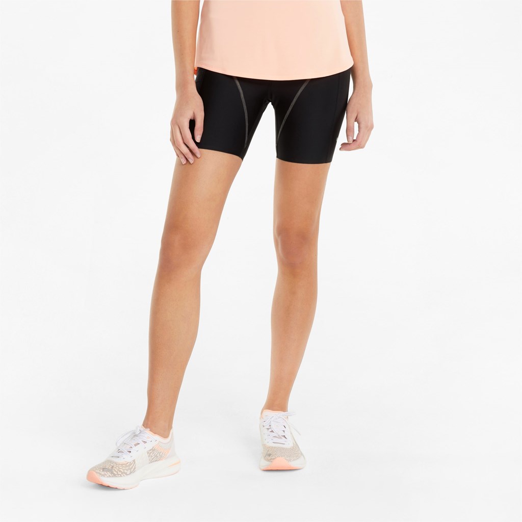 Puma Marathon 6" Kort Jogge Leggings Dame Svarte | 517KBDIVM