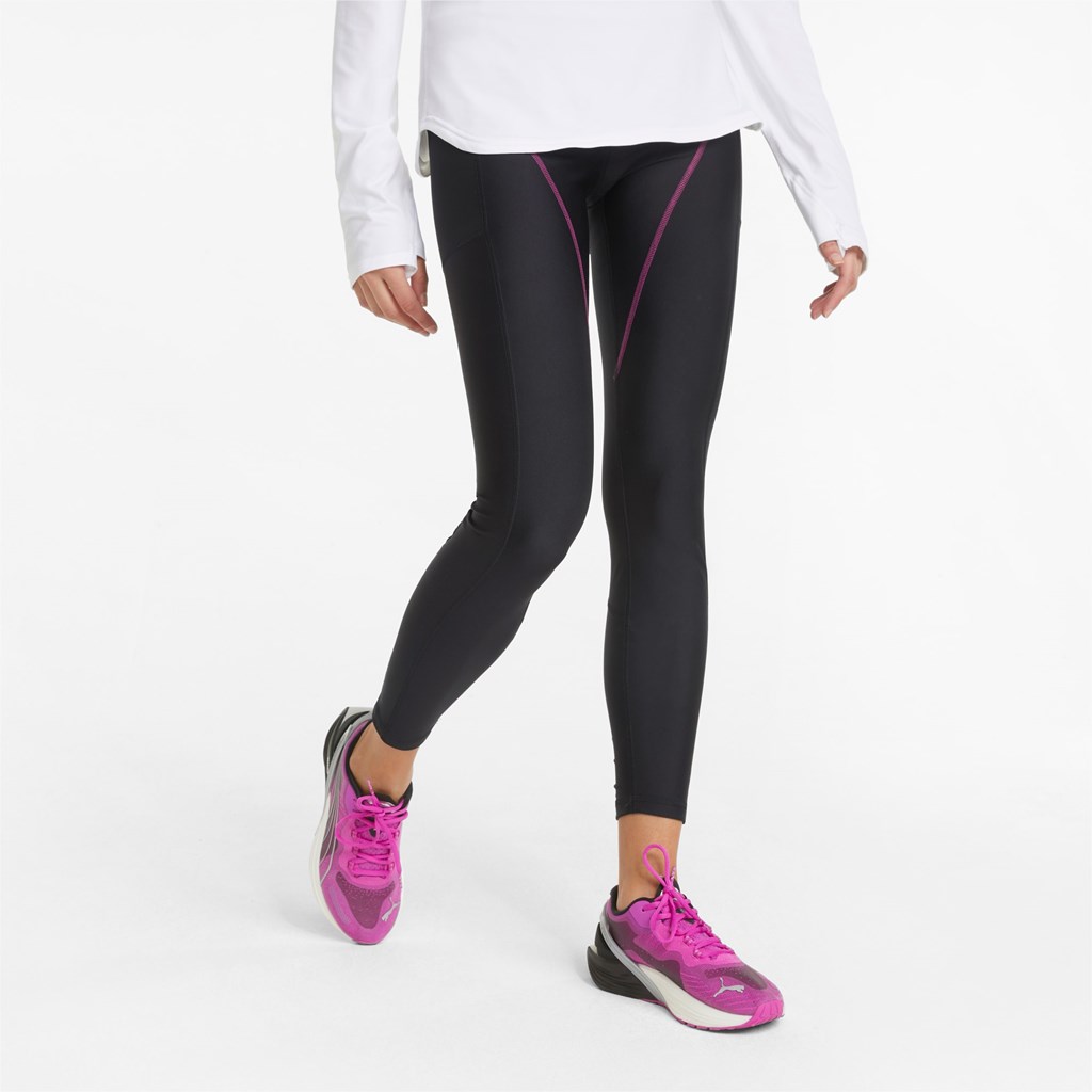 Puma Marathon High Liv Full-Length Jogge Leggings Dame Svarte | 907TPACWN