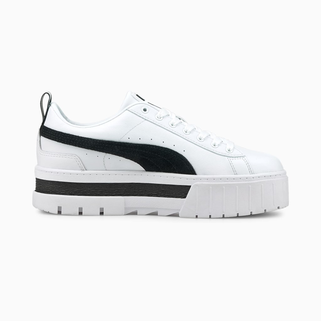 Puma Mayze Joggesko Dame Hvite Svarte | AF1053869