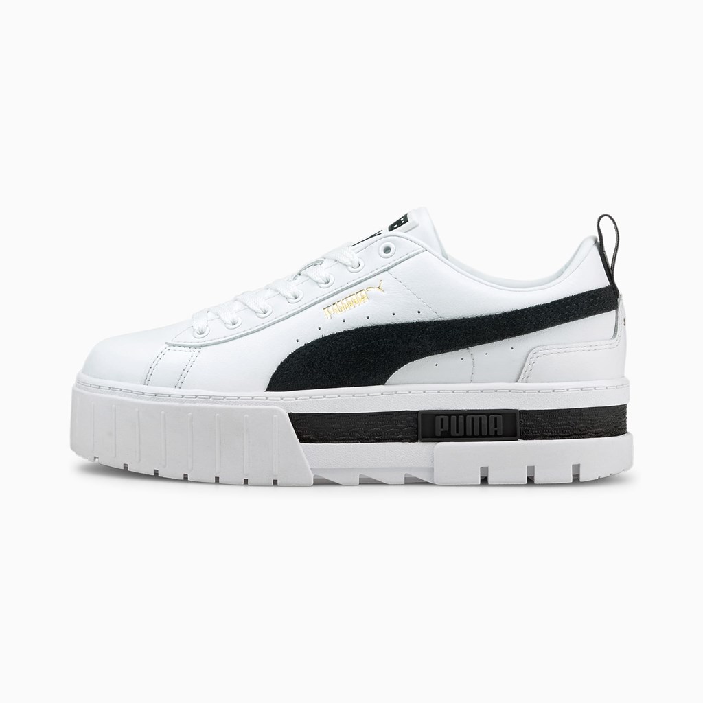 Puma Mayze Joggesko Dame Hvite Svarte | AF1053869