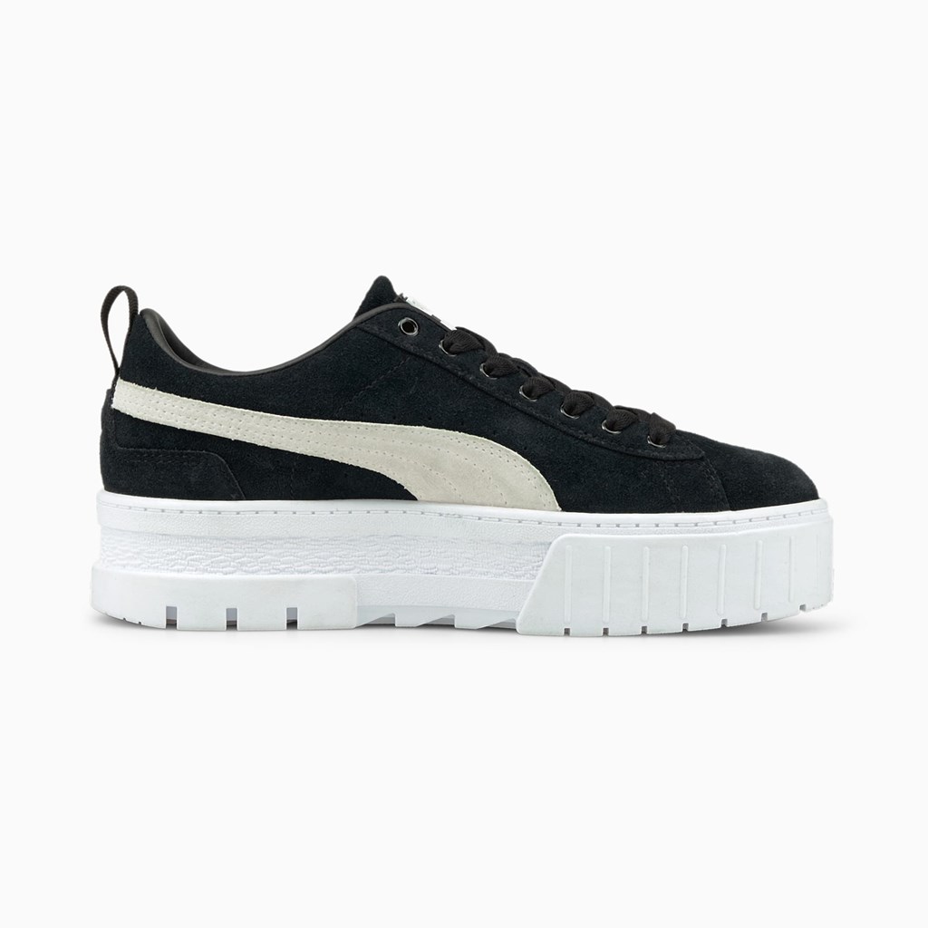 Puma Mayze Joggesko Dame Svarte Hvite | ZI6390725