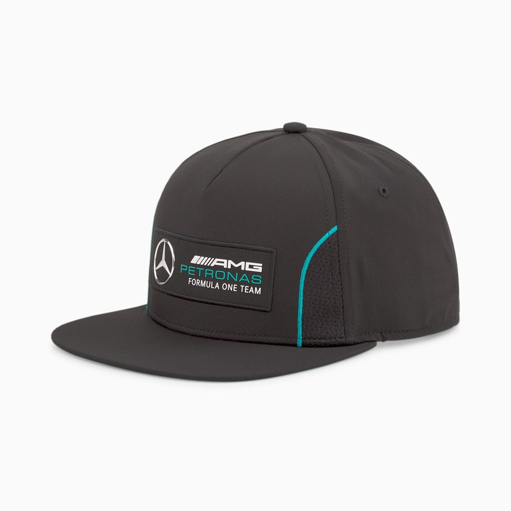 Puma Mercedes F1 Flate Brim Hatt Herre Svarte | 102PXAHJE