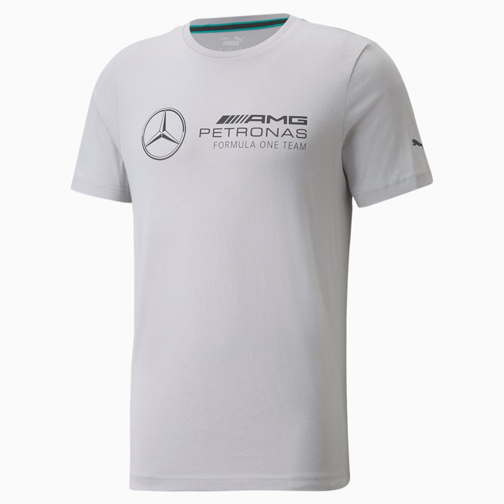 Puma Mercedes F1 Logo Løpe Tskjorte Herre Sølv | 749UCGLFH