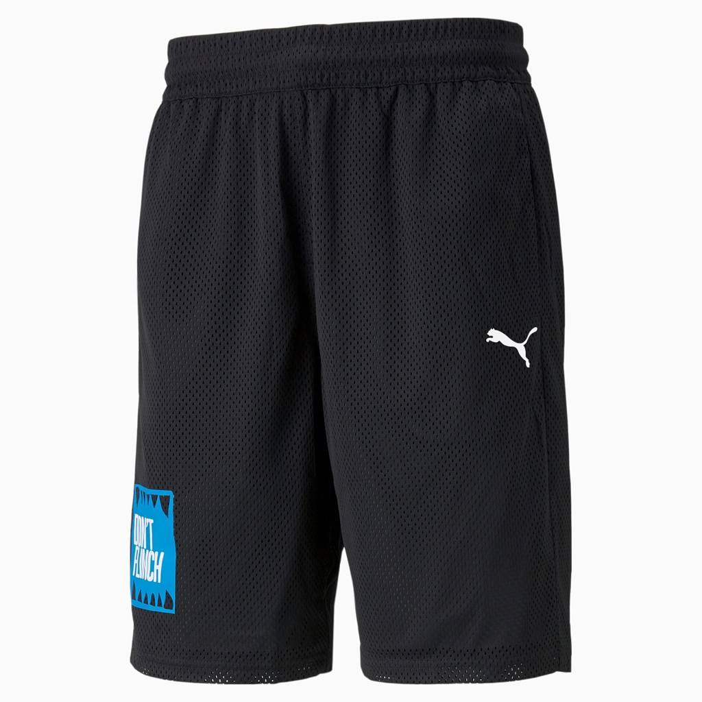 Puma Mesh Basketball Practice Shorts Herre Svarte | IG8902734