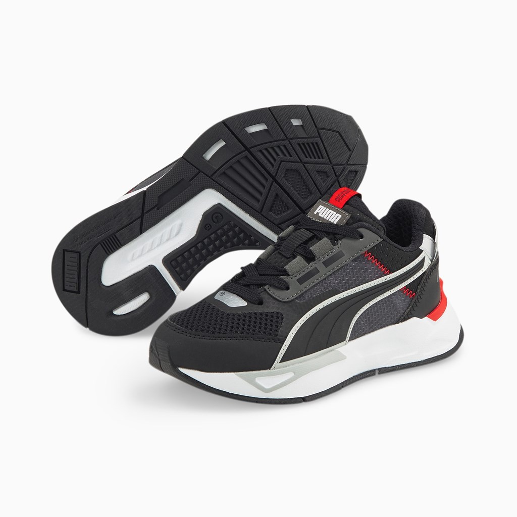 Puma Mirage Sports Tech Little Joggesko Gutt Svarte Mørke Rød | JF1760349