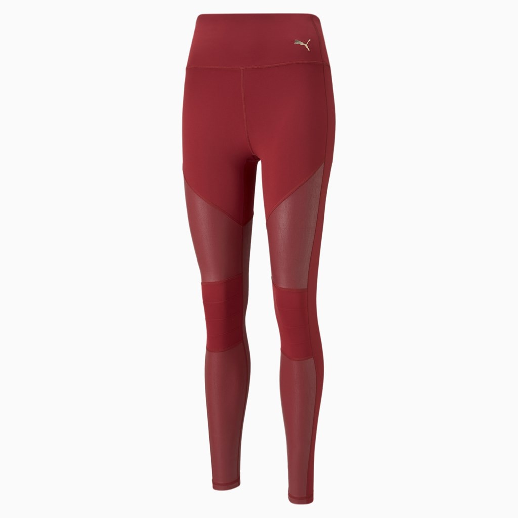 Puma Moto High Liv Full Trenings Leggings Dame Rød | 461ZORDME