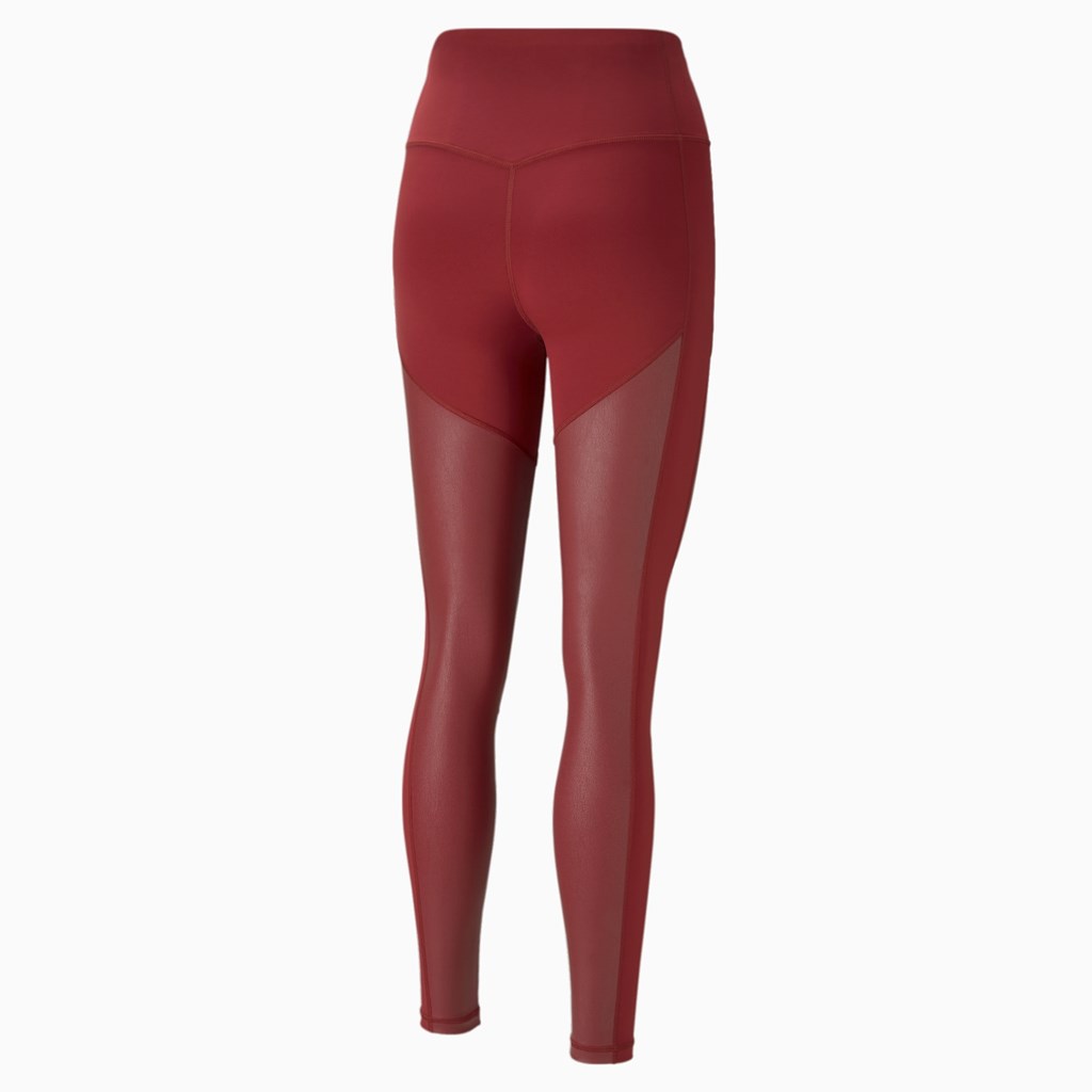 Puma Moto High Liv Full Trenings Leggings Dame Rød | 461ZORDME