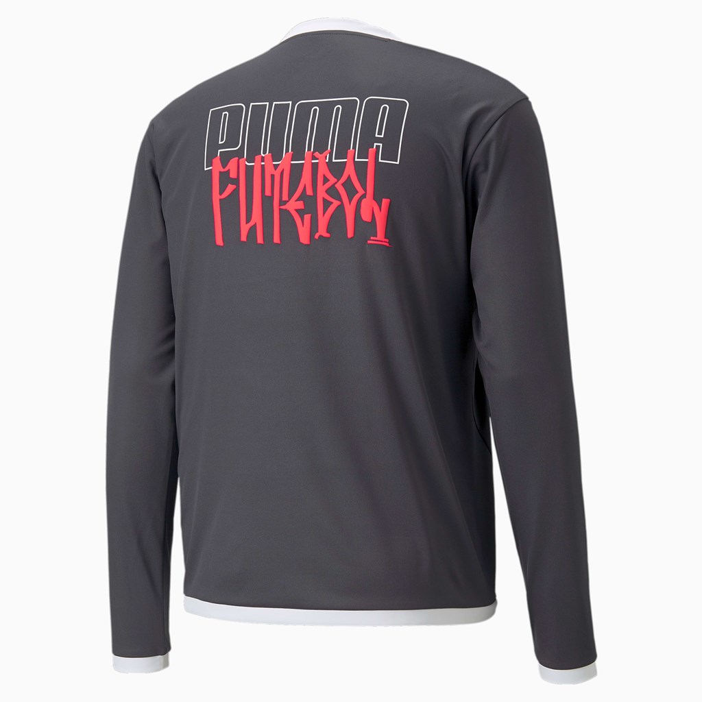 Puma Neymar Jr Long Sleeve Jersey Herre Ebony | 816XQUPVR