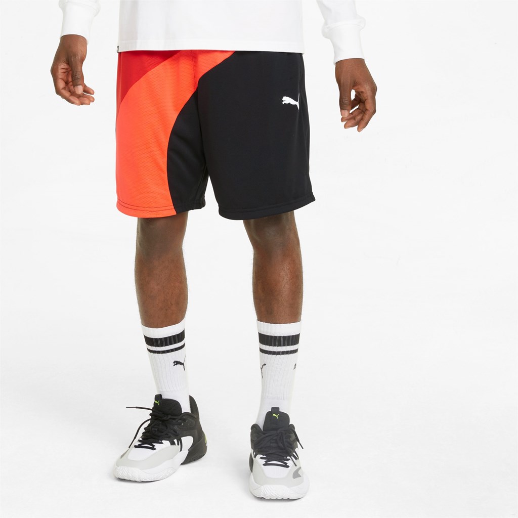 Puma One of One Flare Basketball Shorts Herre Svarte | TD6241985