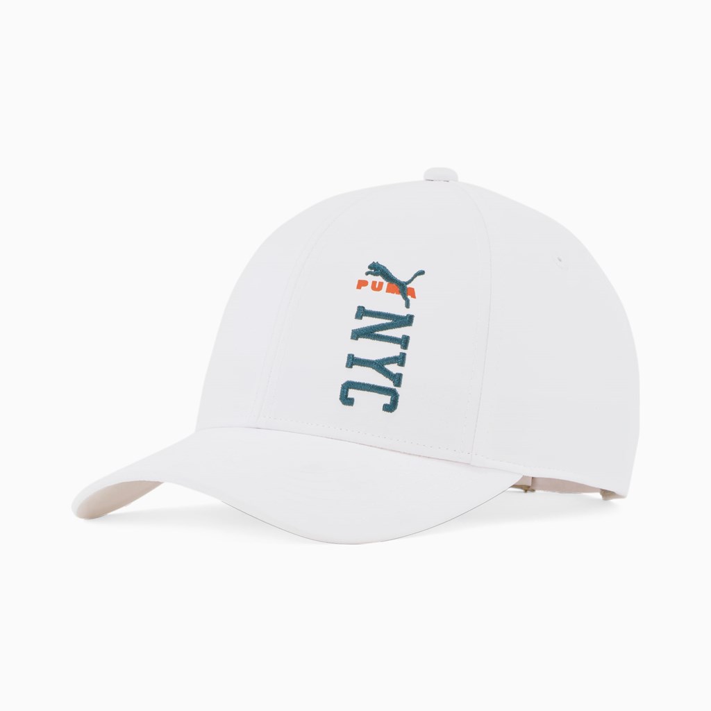 Puma PUMA NYC Archer Adjustable Hatt Dame Hvite | 093UQDCLE