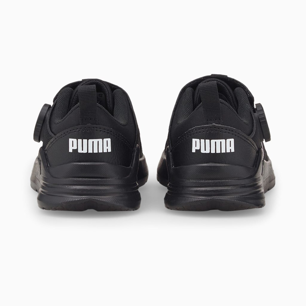 Puma PUMA Wired Run Disc Little Joggesko Gutt Svarte Hvite | CG8021376