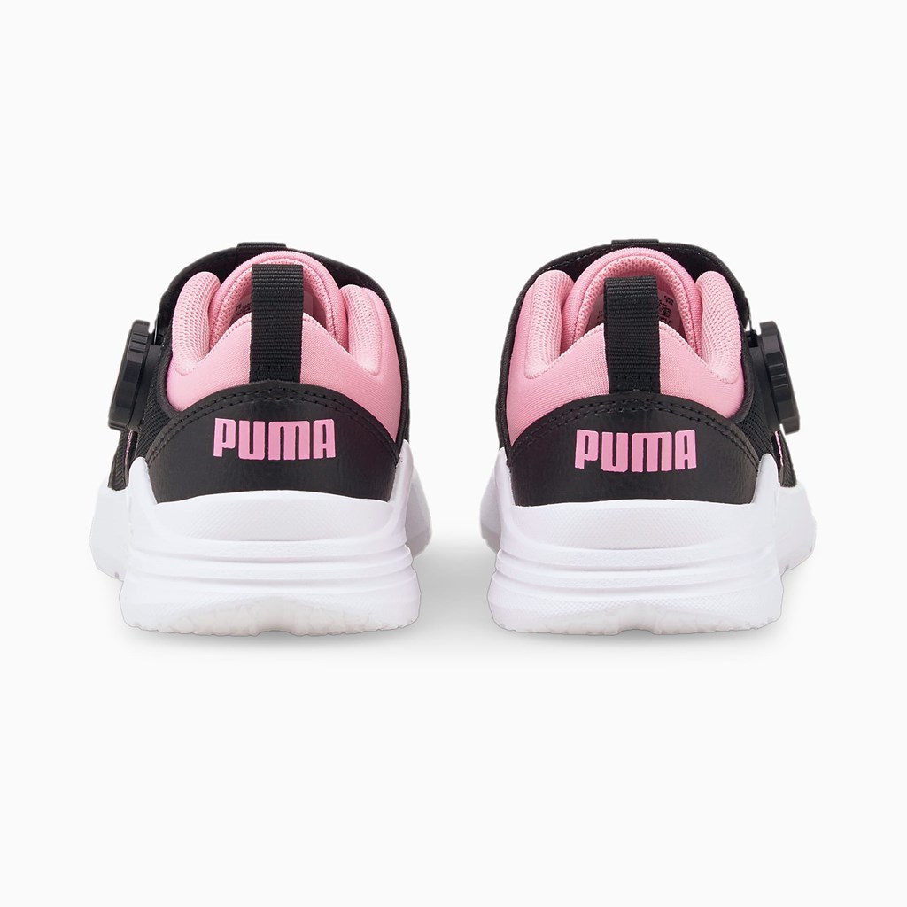 Puma PUMA Wired Run Disc Little Joggesko Jente Svarte Rosa | EA3089146