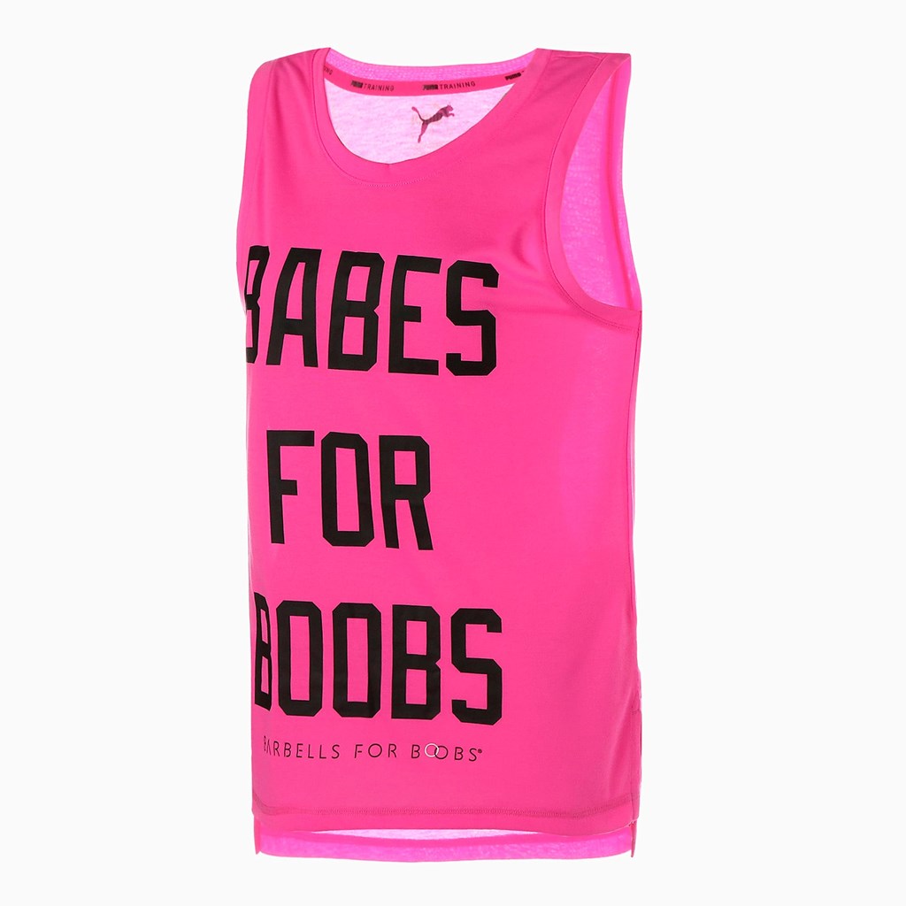 Puma PUMA x BARBELLS FOR BOOBS Muscle Trenings Tank Tops Dame Rosa | EL2640731