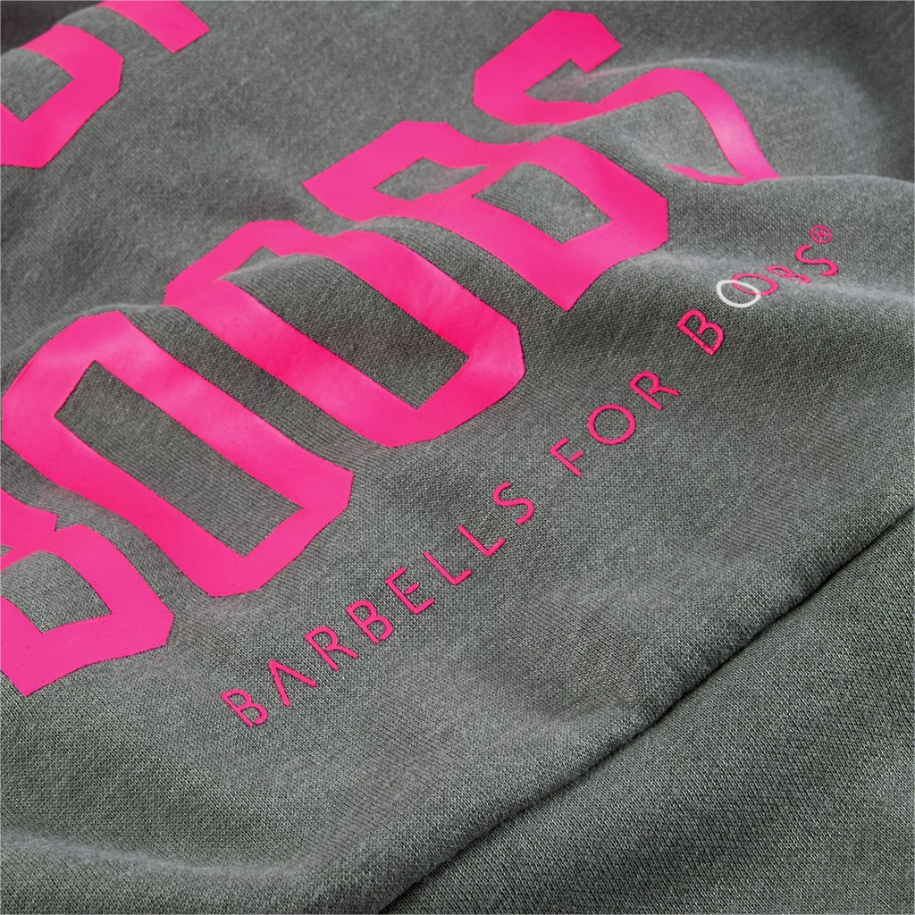 Puma PUMA x BARBELLS FOR BOOBS Zip Front Trenings Hettegensere Dame Medium Gray Heather | 169KSDGFL