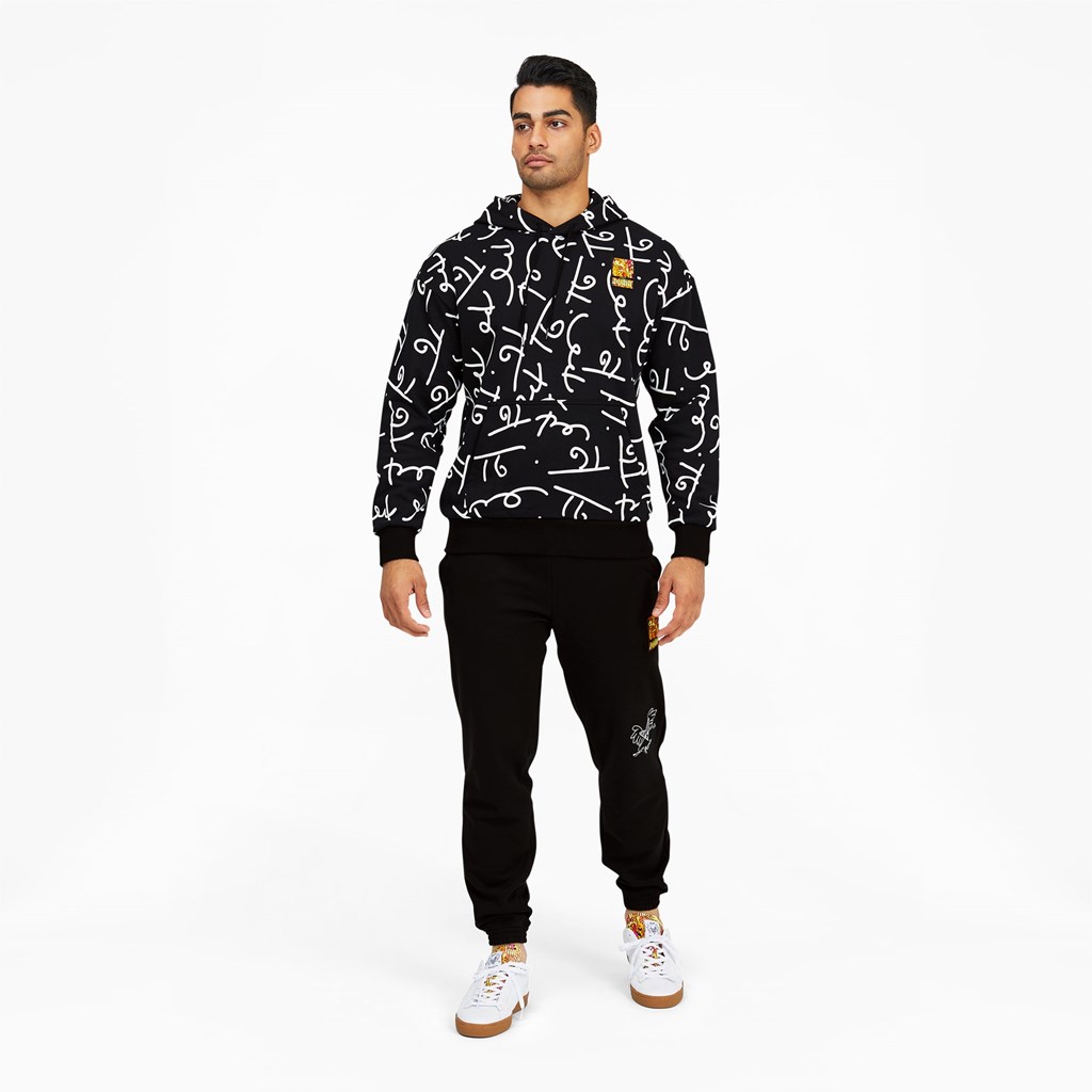 Puma PUMA x BRITTO Printed Hettegensere Herre Svarte Hvite | 196JNUCKH