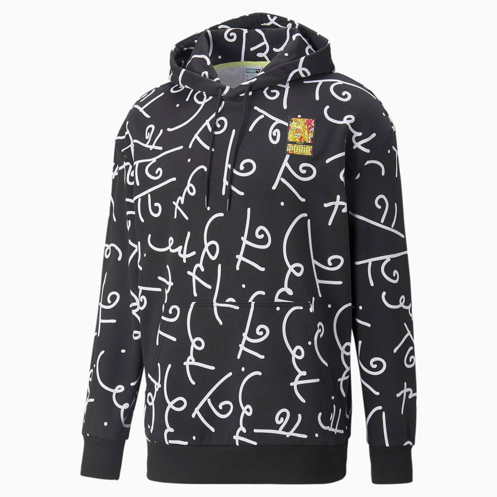 Puma PUMA x BRITTO Printed Hettegensere Herre Svarte Hvite | 196JNUCKH