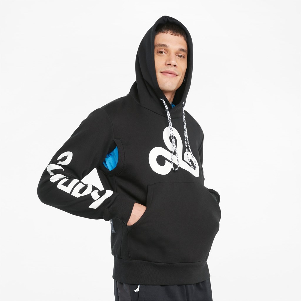 Puma PUMA x CLOUD9 Graphic Esports Hettegensere Herre Svarte | 709OIUJAV