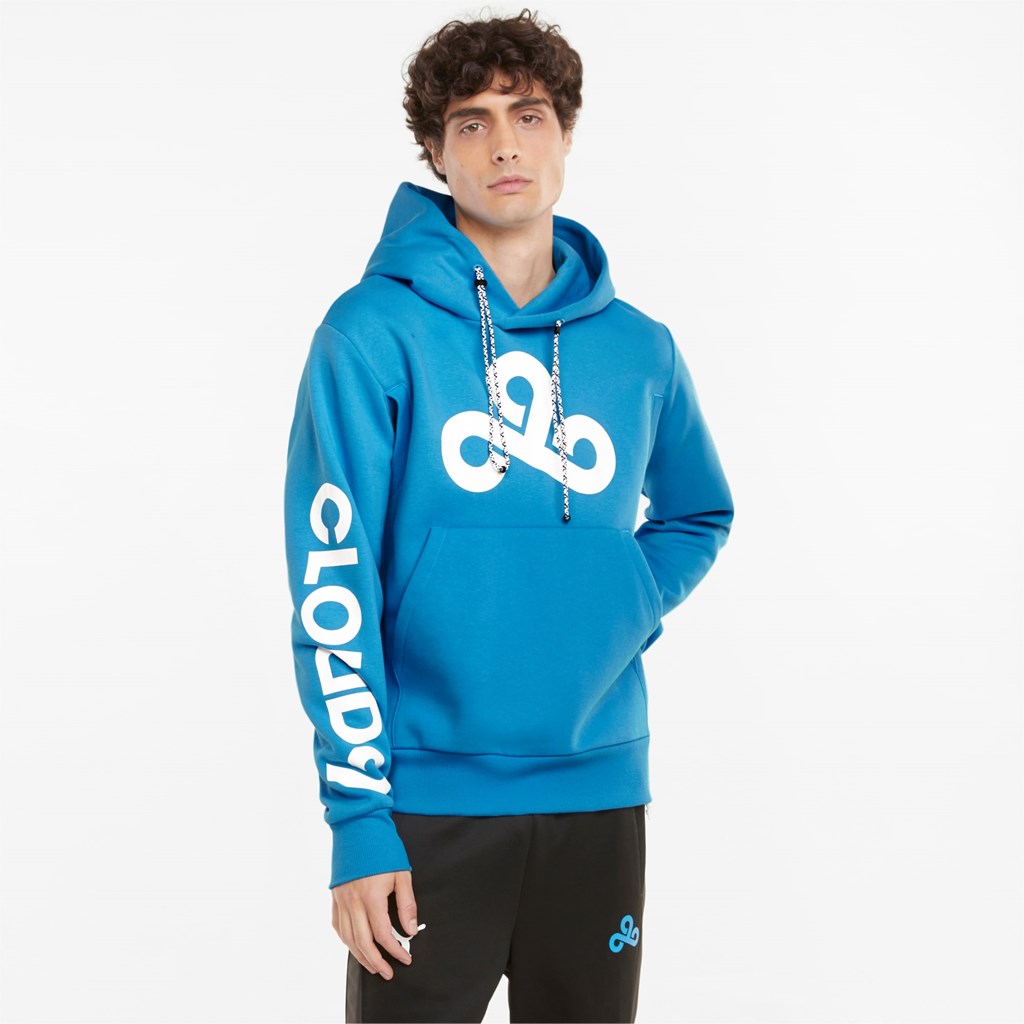 Puma PUMA x CLOUD9 Graphic Esports Hettegensere Herre Bleu Azur | 978PXYEKZ