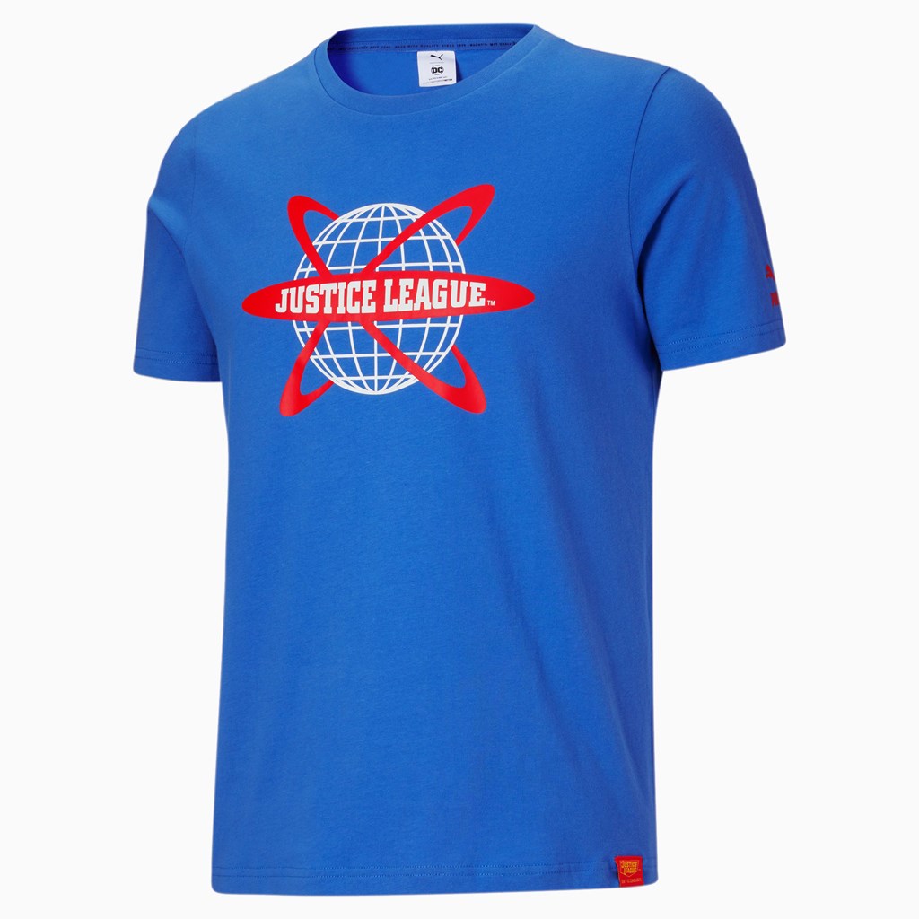 Puma PUMA x DC Justice League Løpe Tskjorte Herre Blå | 457YTSJZE