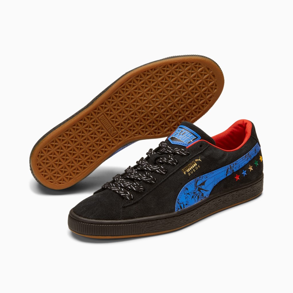 Puma PUMA x DC Justice League Suede Joggesko Herre Svarte | ZU9273015