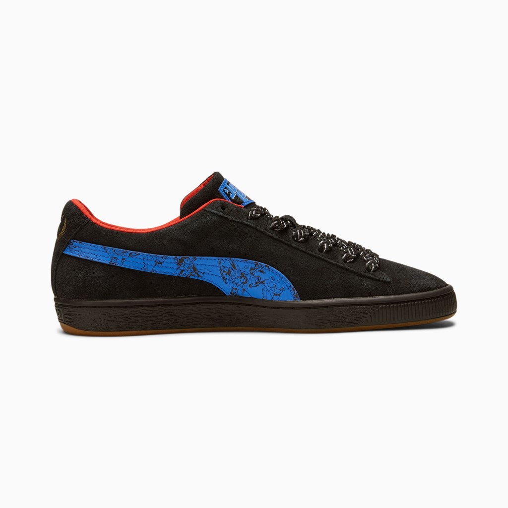 Puma PUMA x DC Justice League Suede Joggesko Herre Svarte | ZU9273015