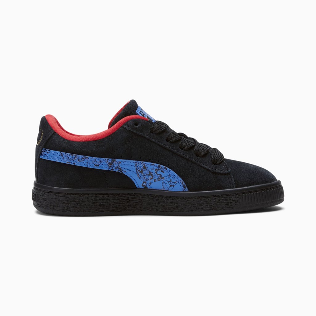 Puma PUMA x DC Justice League Suede Little Joggesko Gutt Svarte | DE2395610