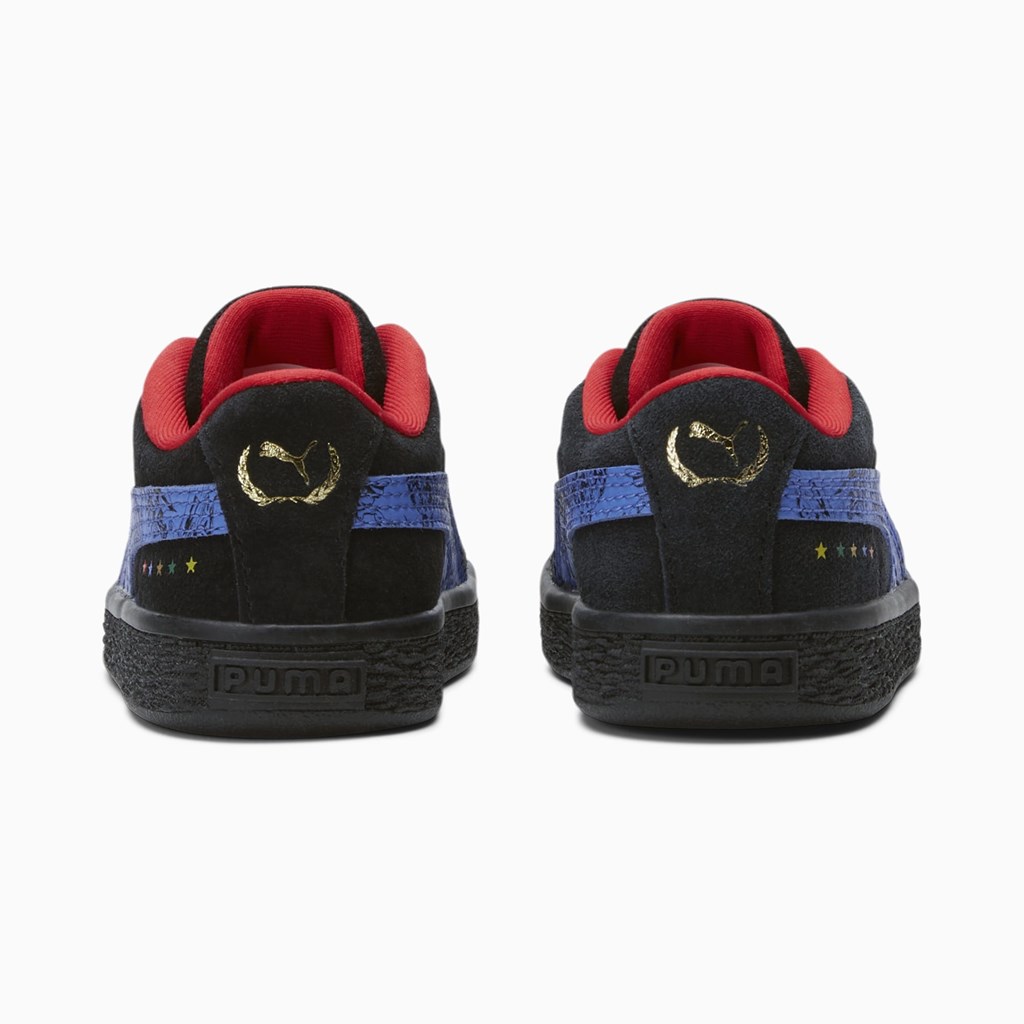 Puma PUMA x DC Justice League Suede Toddler Joggesko Gutt Svarte | WY5748396