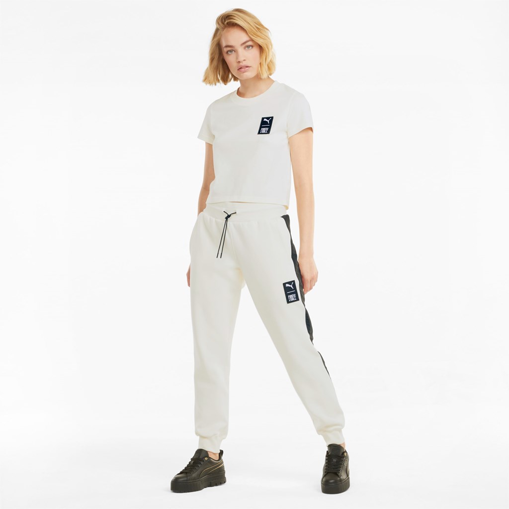 Puma PUMA x FIRST MILE Double Knit Joggers Dame Ivory Glow | 143QDYTAC