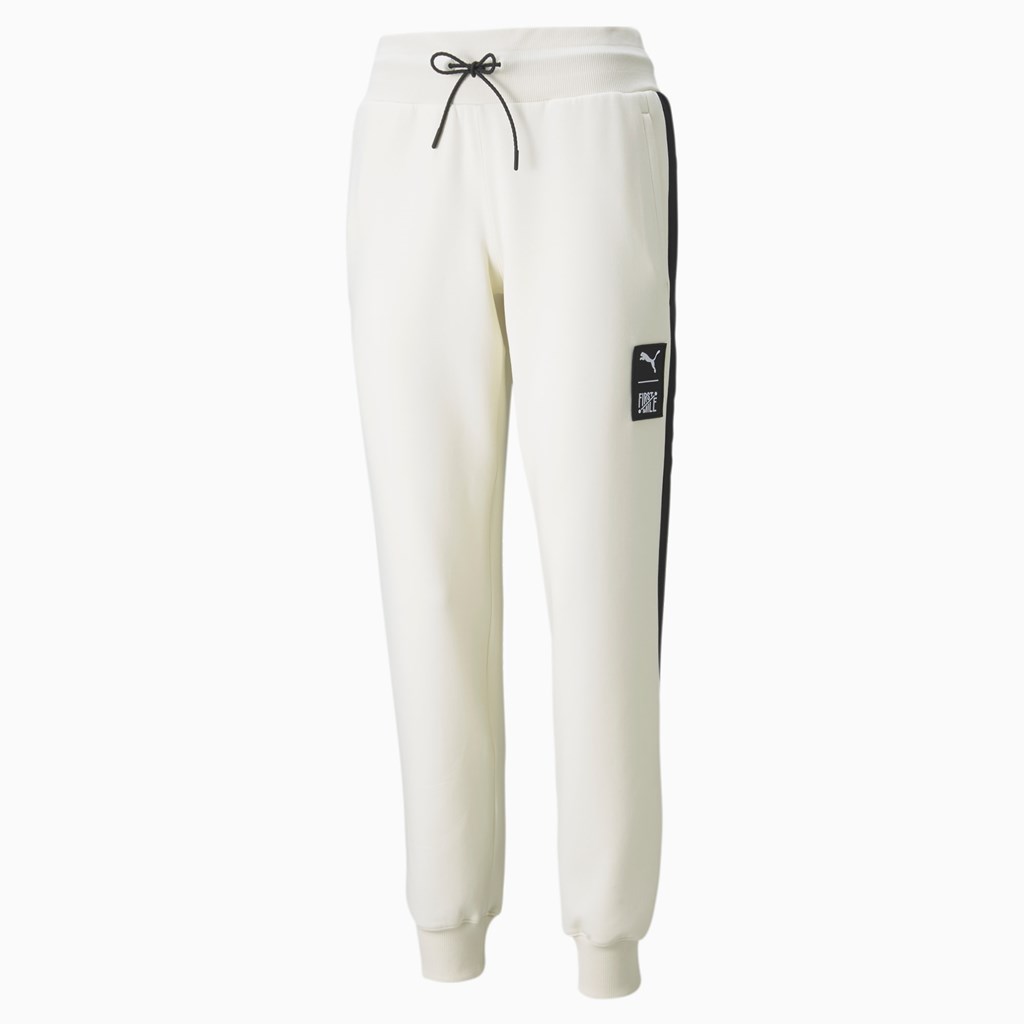 Puma PUMA x FIRST MILE Double Knit Joggers Dame Ivory Glow | 143QDYTAC