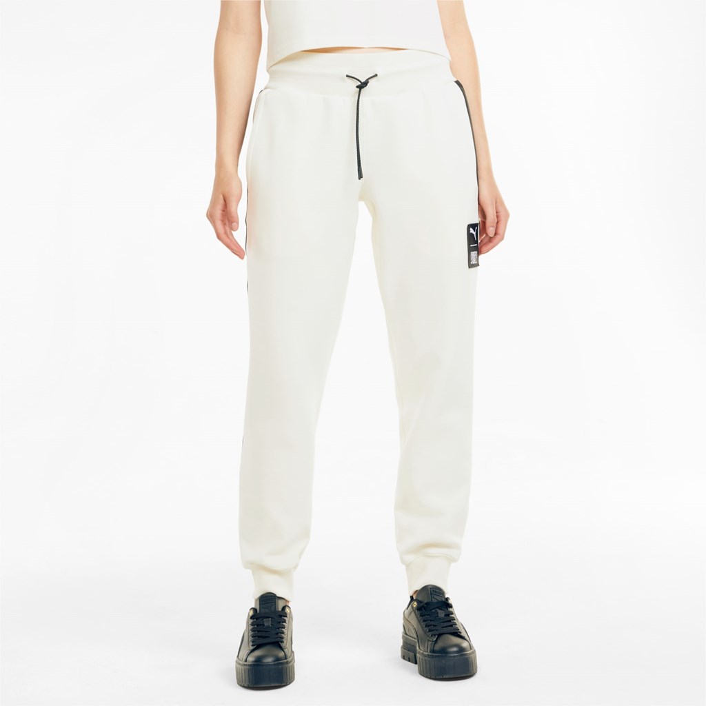 Puma PUMA x FIRST MILE Double Knit Joggers Dame Ivory Glow | 143QDYTAC