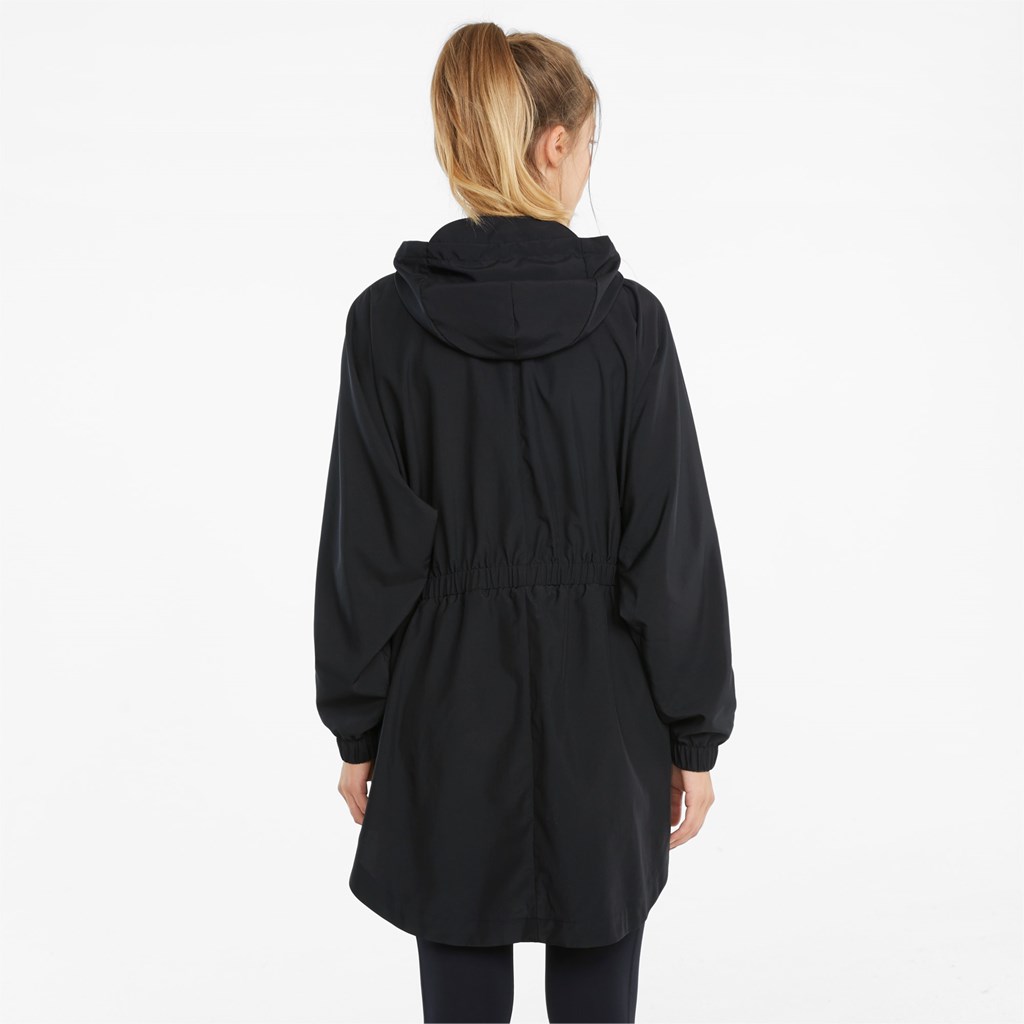 Puma PUMA x FIRST MILE Full-Zip Trenings Poncho Dame Svarte | 318PIZEBV