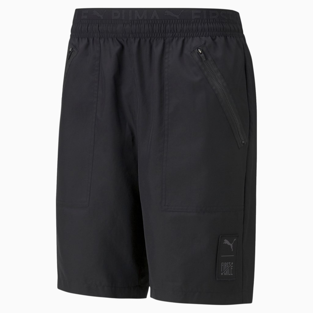 Puma PUMA x FIRST MILE Woven Trenings Shorts Herre Svarte | BF3740952