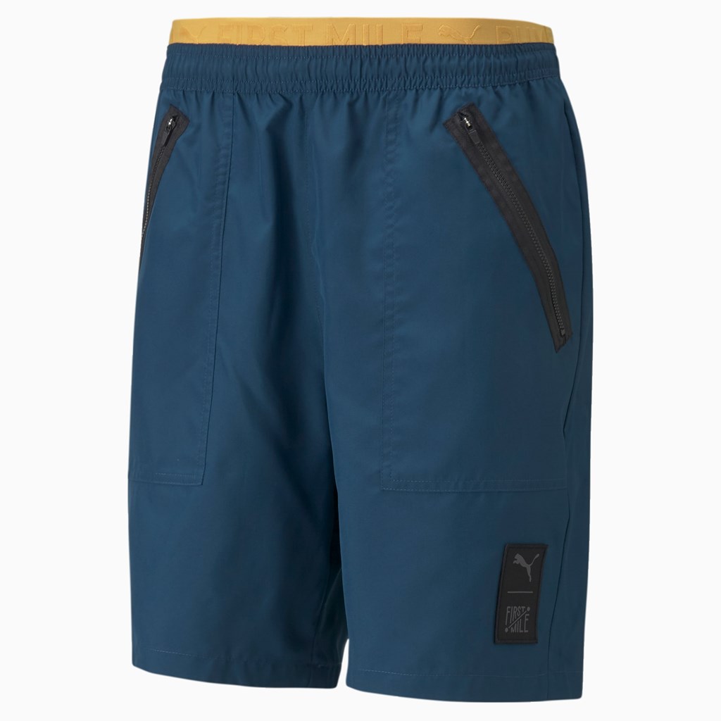 Puma PUMA x FIRST MILE Woven Trenings Shorts Herre Blå | NX8054196