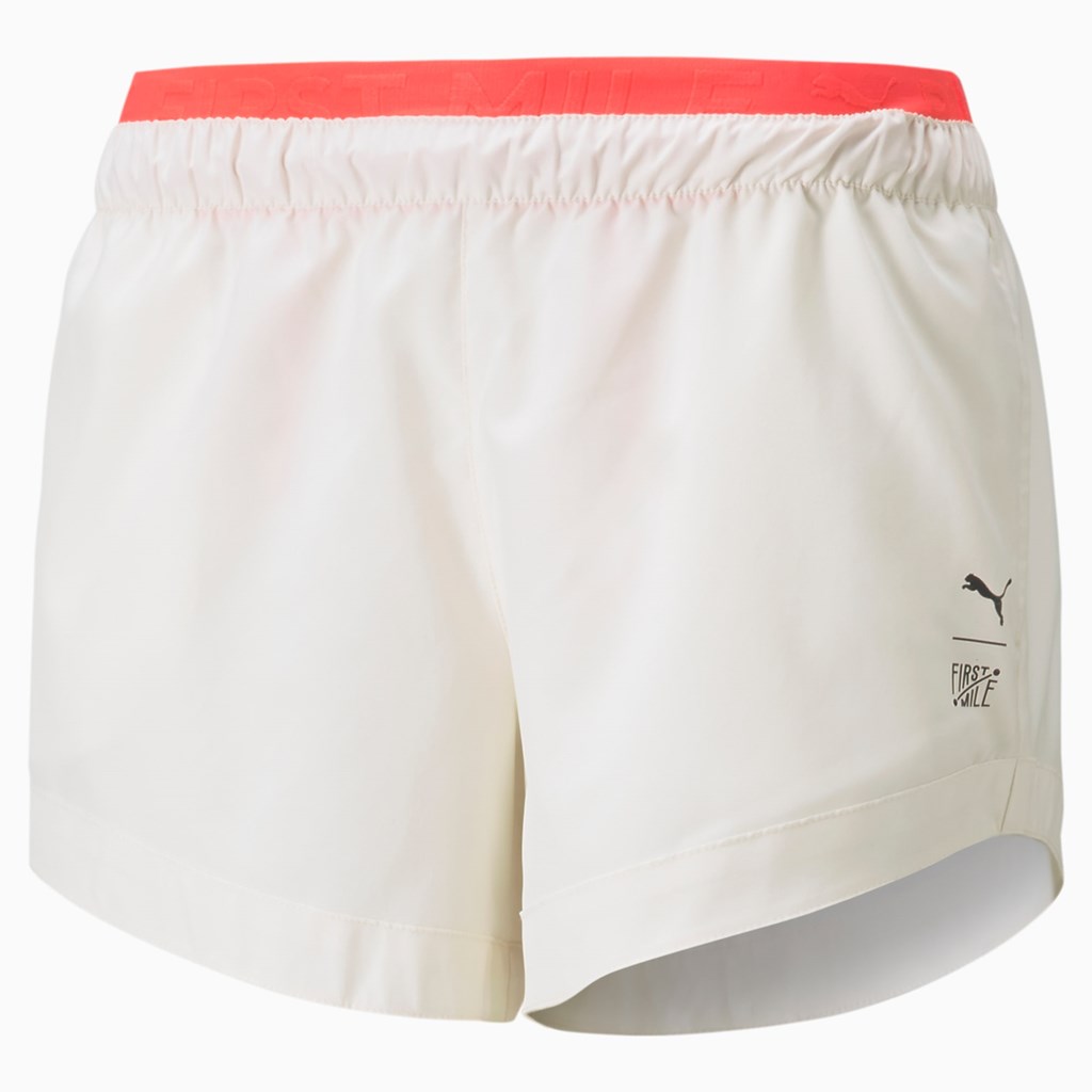 Puma PUMA x FIRST MILE Woven Trenings Shorts Dame Ivory Glow | WS7836419