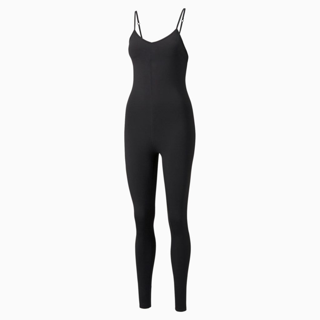 Puma PUMA x GOOP Trenings Bodysuit Dame Svarte | 435IFYEZQ