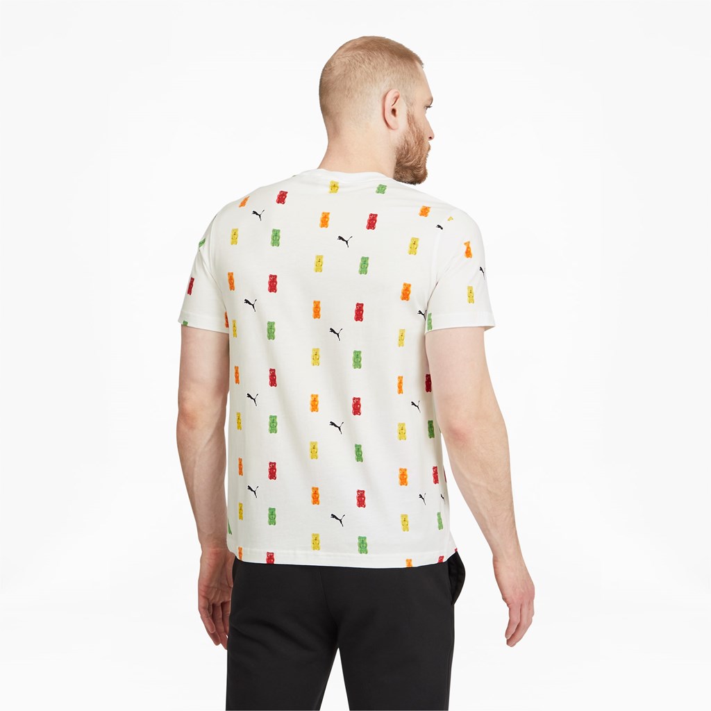 Puma PUMA x HARIBO Printed Løpe Tskjorte Herre Hvite | 672HQEJCP