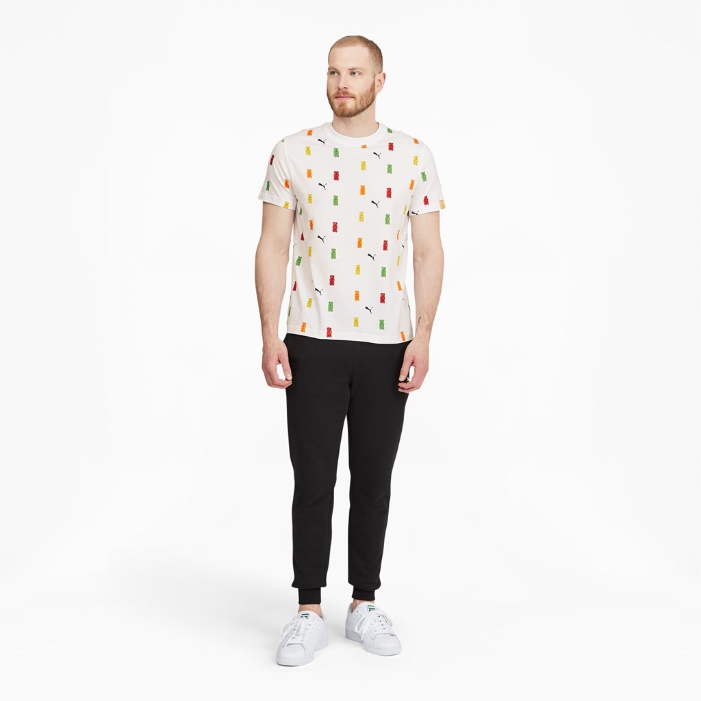 Puma PUMA x HARIBO Printed Løpe Tskjorte Herre Hvite | 672HQEJCP