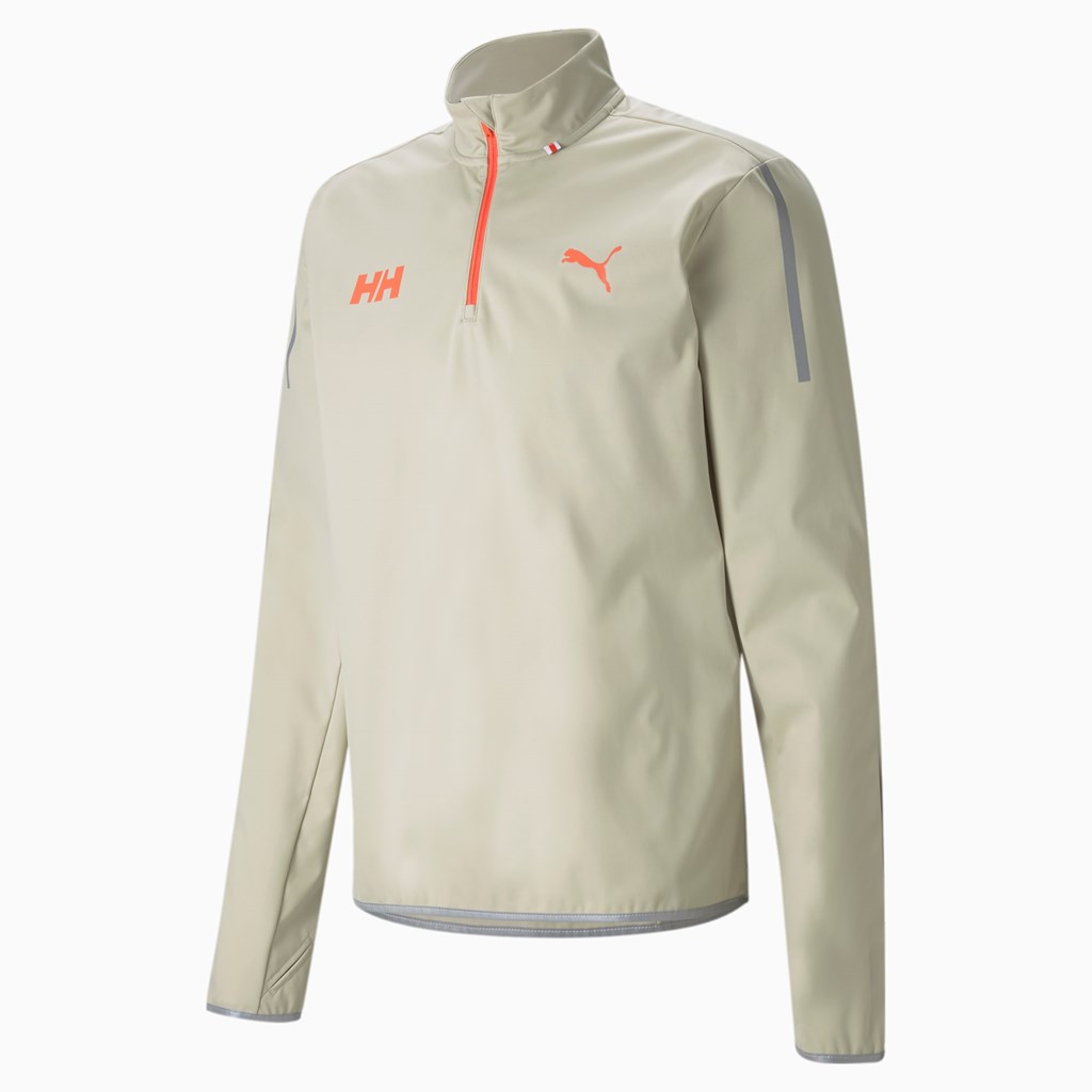 Puma PUMA x HELLY HANSEN Jogge Sweatshirt Herre Grønn | 078ZPKJGU